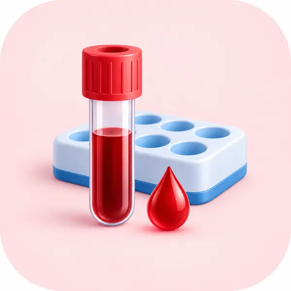 Ilustración de exámenes de sangre